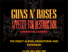 Tablet Screenshot of gunsnroses.com